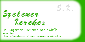 szelemer kerekes business card